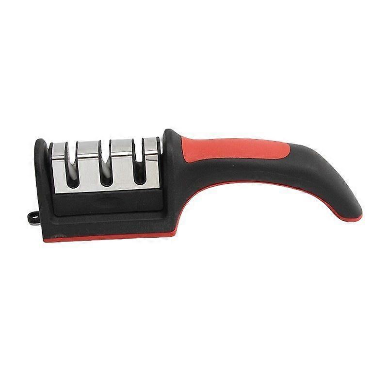 3 Level Knife Sharpener Comfortable Handle Excellent Kitchen Blades