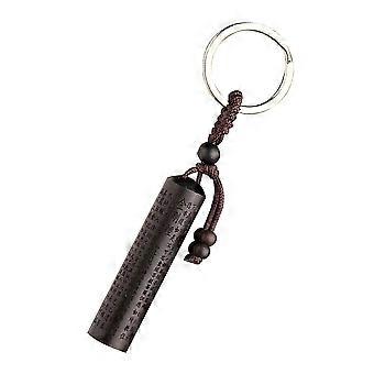 Ebony Key Chains for Decoration 1Pcs Key Chain Bag Pendants Coffee Wood