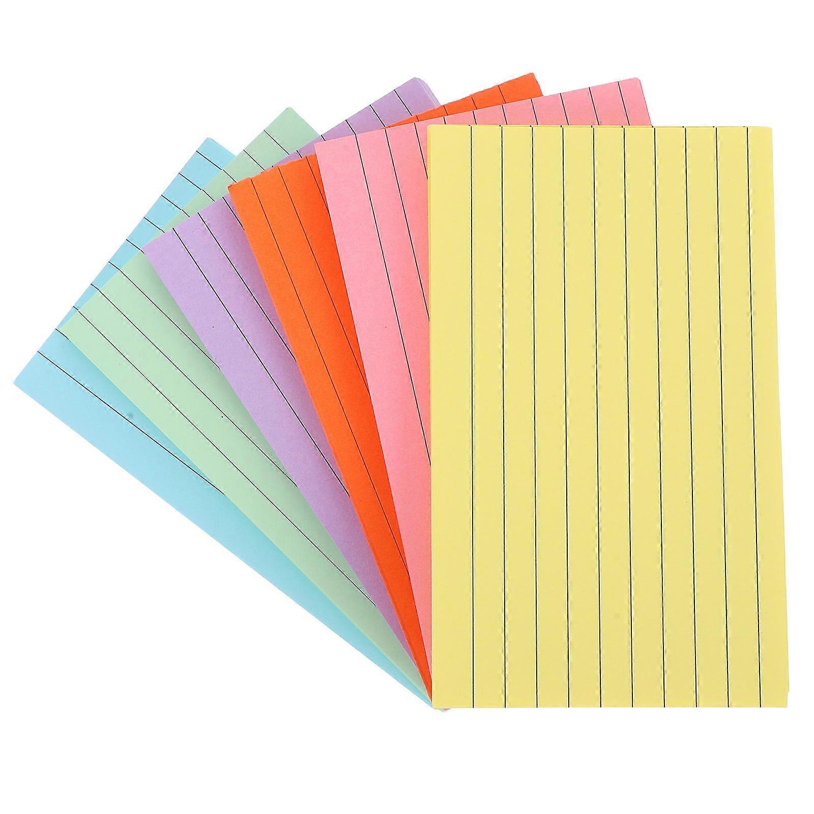Multicolor Index Cards Paper Notepads for Taking Notes 300Pcs Bundle