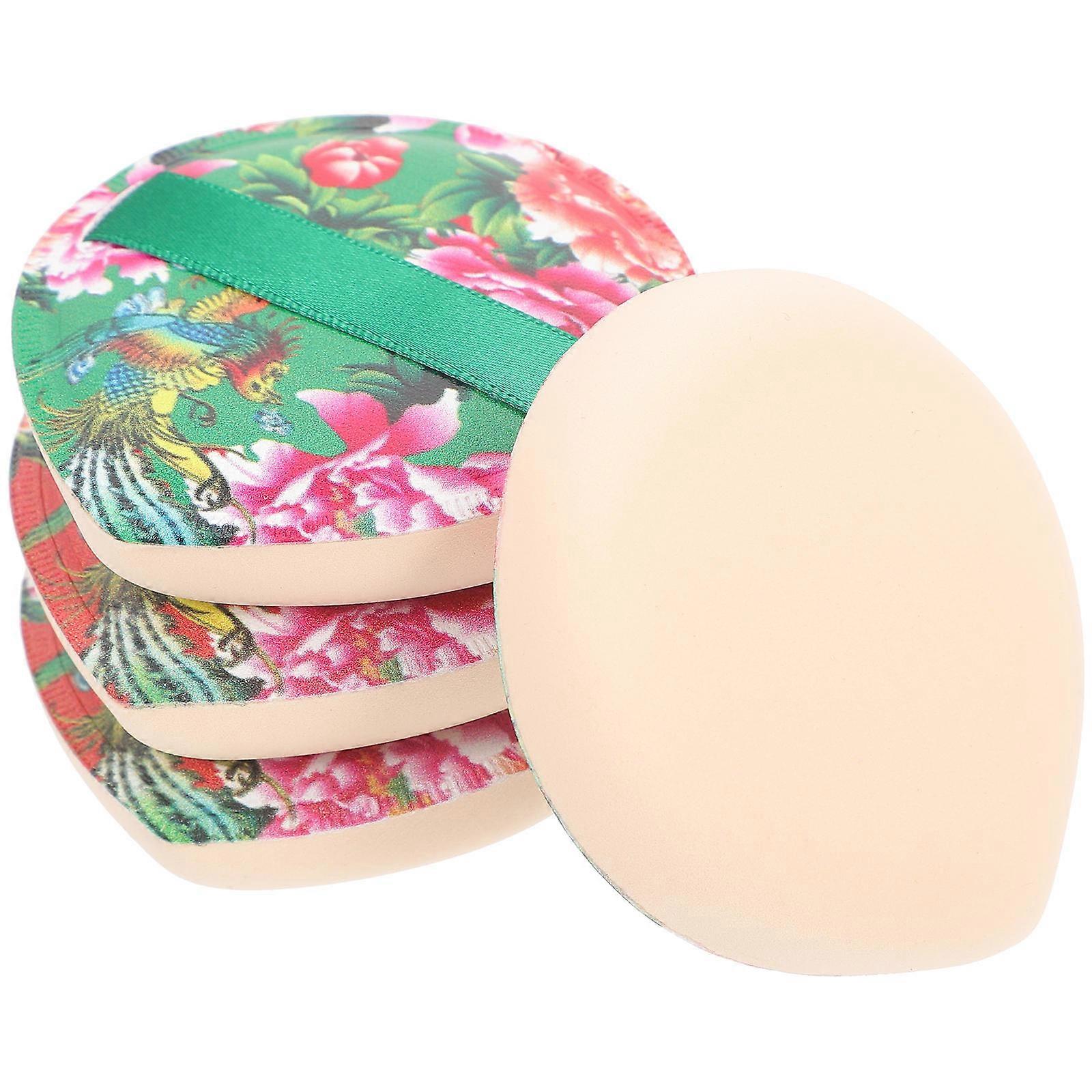 Face Puff Teardrop Makeup Powder for Makeup Use 4Pcs Soft Applicators