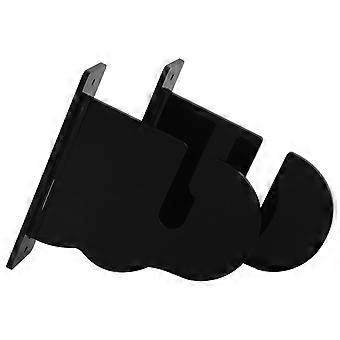 Estantes de almacenamiento para tablas de snowboard de interior, soporte de pared para 5 pares de tablas, acrílico negro.
