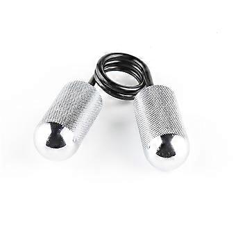 30 kg zilverkleurige metalen grijper voor gripversterkende training, geschikt voor gewichtheffers (1 stuk).