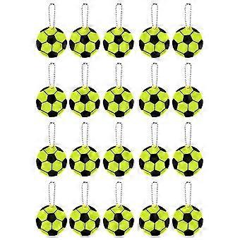Pendentifs réfléchissants de sécurité Pendentif réfléchissant de football Bandes réfléchissantes de sécurité haute visibilité pour sac à dos de football pour sac
