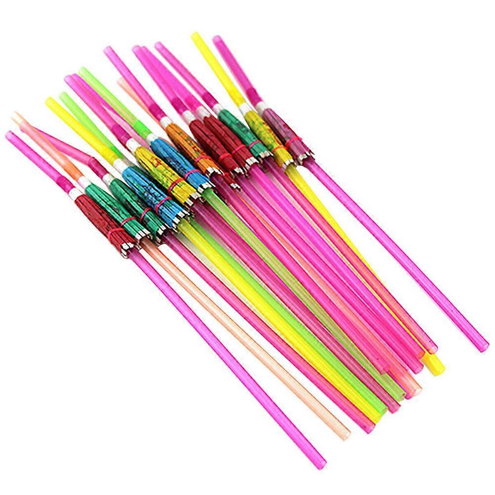 Fluorescent Umbrella Drinking for 50Pcs Assorted Color