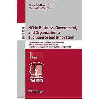 Hci In Business Government And Organizations Ecommerce And Innovation Thir - Springer Nature B.V - Paperback - en Book