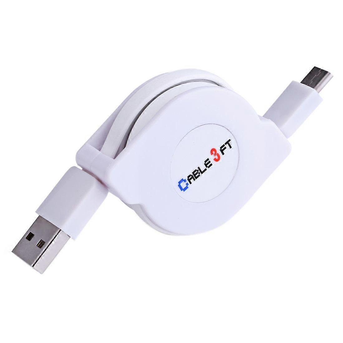 1m 2A 110 Copper Core Retractable Type-C to USB Charge Cable