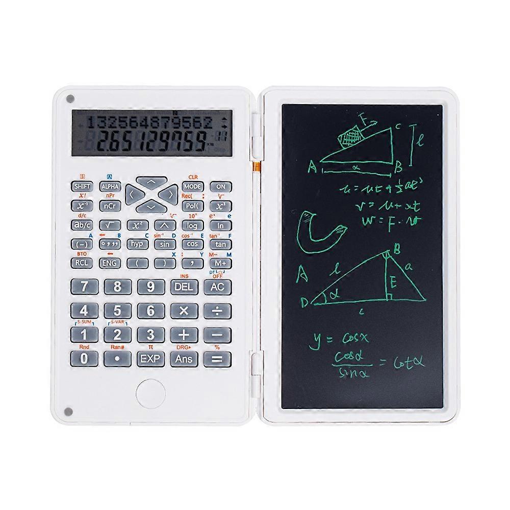 3 in 1 Scientific Calculator Foldable Large Screen Display Function Calculators with Tablet Erasable Practical