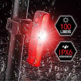 usb recarregável luz traseira bicicleta linha de aviso de segurança lanterna traseira mtb estrada built-in bateria bicicleta lâmpada traseira para ciclismo