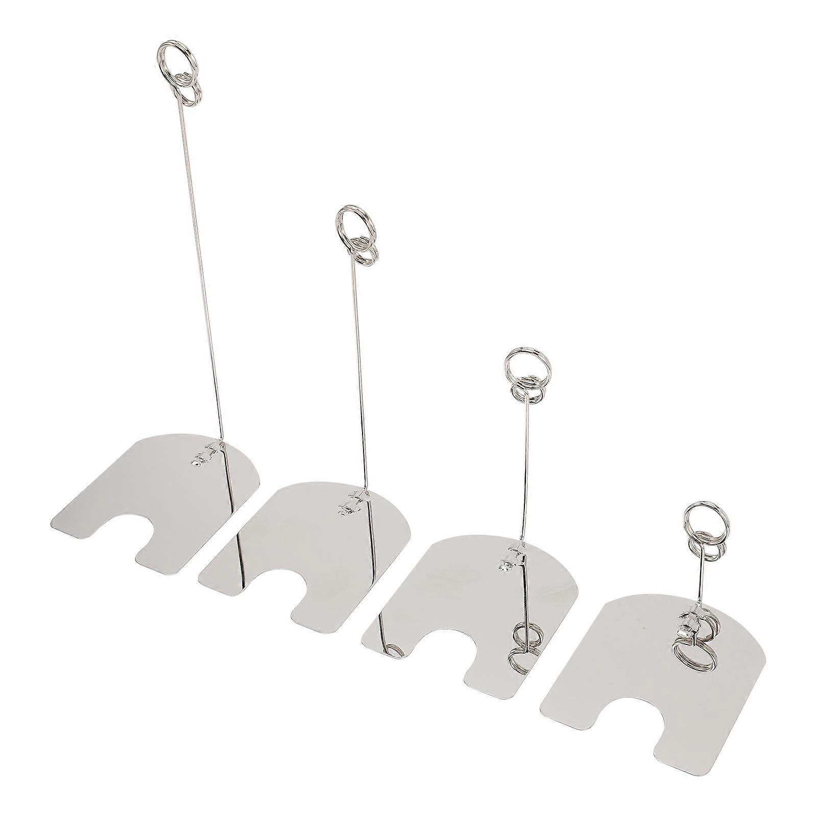 Silver Place Card Holder with 4Pcs Table Number Holders Function