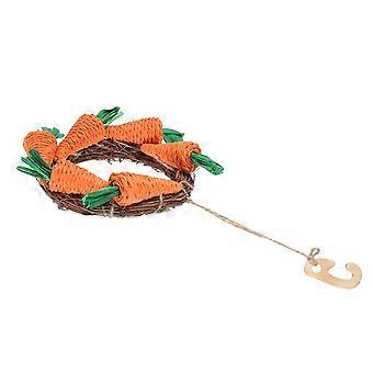 Guinea Pig Toy Hanging Rabbit Molar Toy for Chewing and Grinding