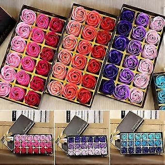Floral Scented Rose Shaped Bath Soap, Skin Care, Relaxing Bath, Gift for Women Mother's Day, 18Pcs