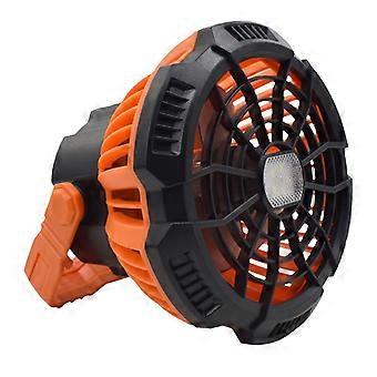 Household Rechargeable Camping Fan With Led Lantern Timed Remote Control Ceiling Fan Tentorange