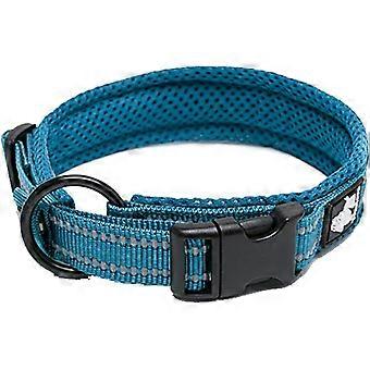 Dog Collar Reflective Premium Duraflex Buckle,High Grade Nylon Webbing No Choke Basic Collars Truelove (XS, Blue) Blue XS