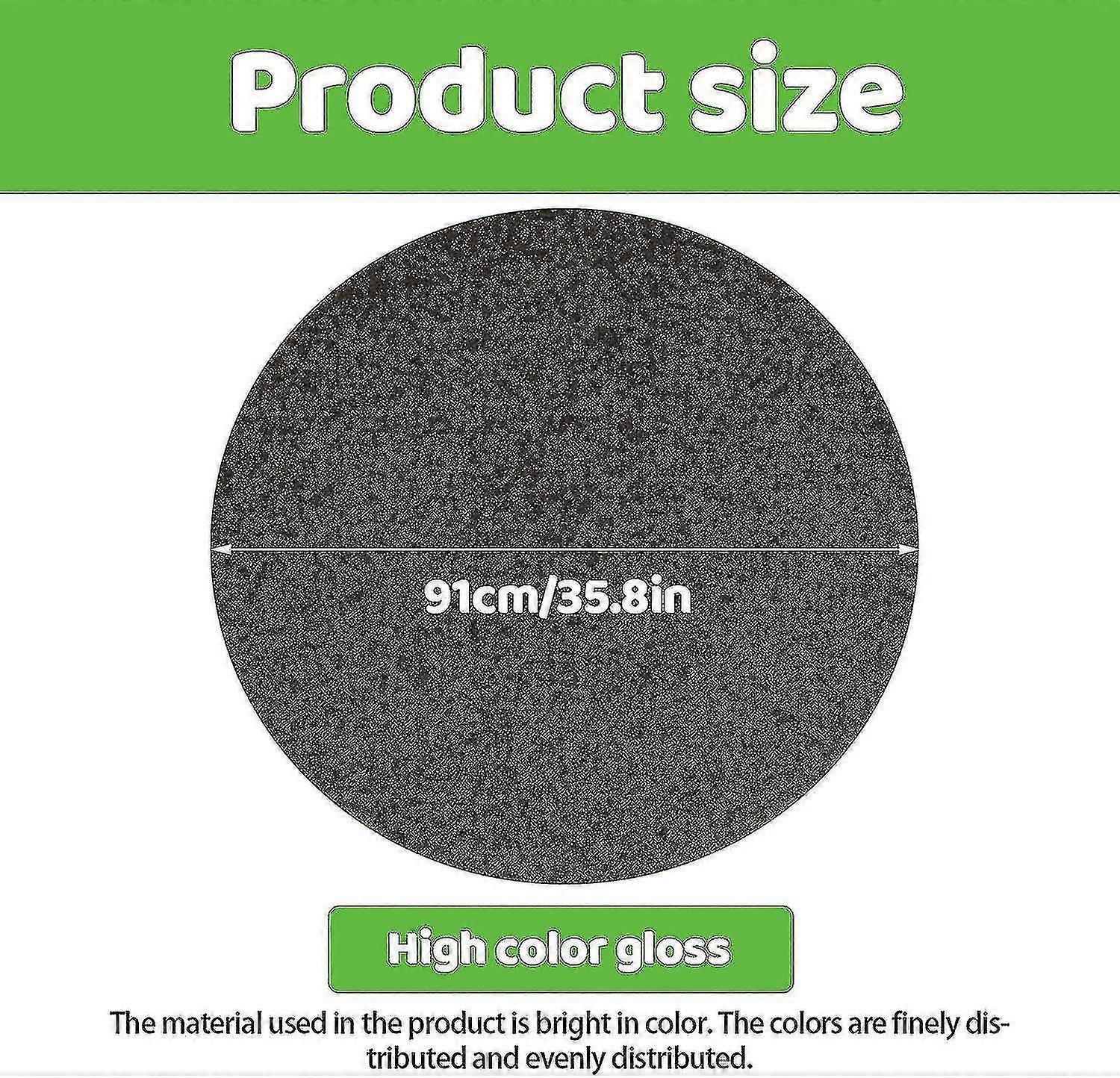 Round Fire Pit Mat For Decking,bbq Grill Splatter Mat, Fireproof Mat Heat