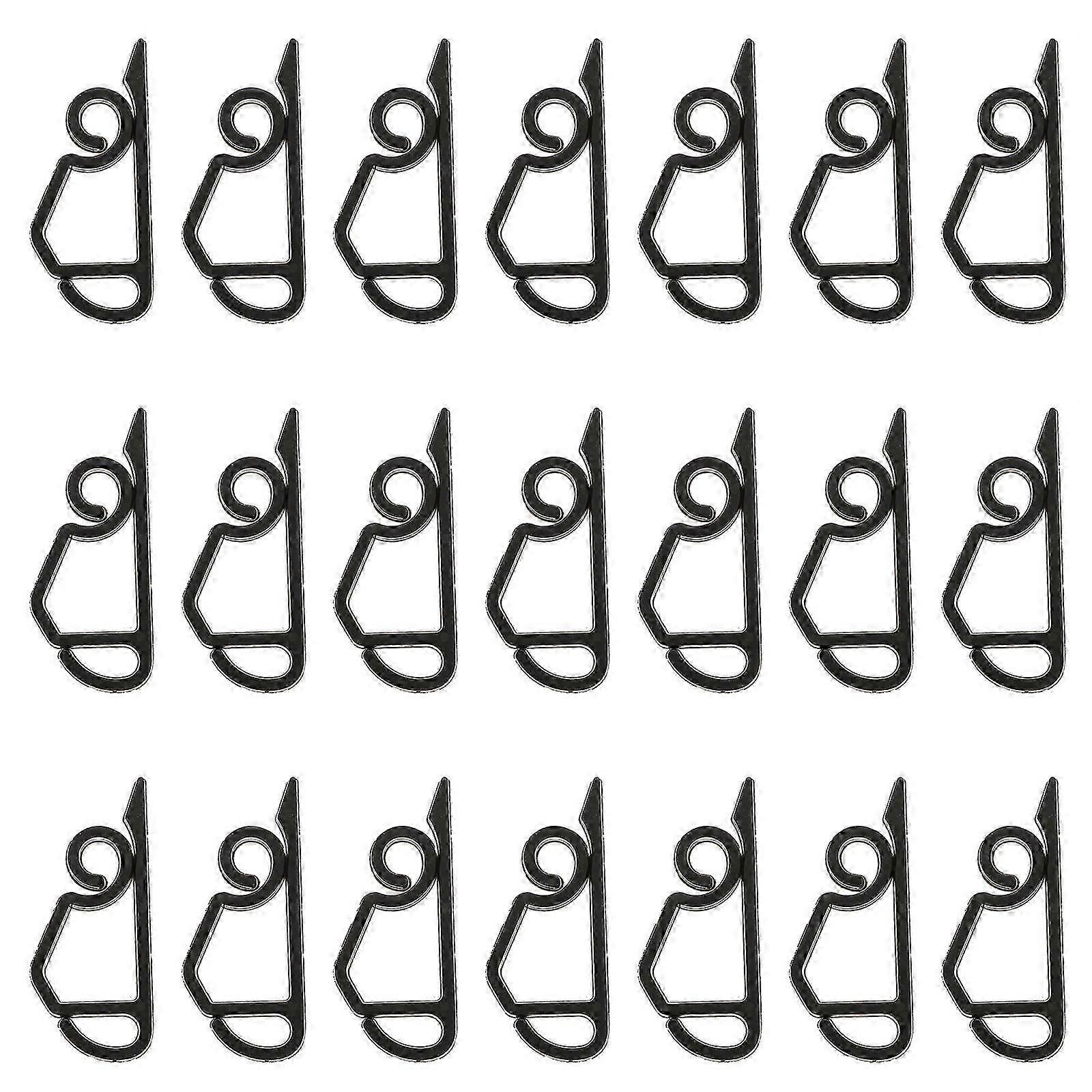 Black Plastic Light Hooks for Decor 100Pcs Christmas Hook Accessories