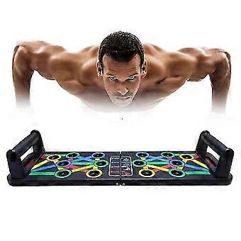 Foldable 14 In 1 Push Up Board Fitness Workout Train Gym Muscle Exercise Press