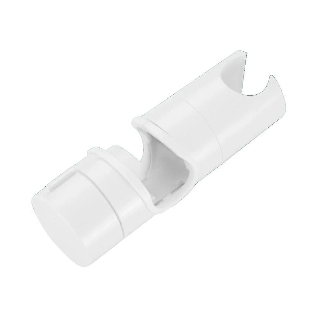 White Matte Adjustable Shower Head for Slide Bar, Hand Shower Bracket Universal