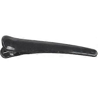 10 Pcs Black Plastic Single Prong DIY Hairstyle Alligator Hair Clip 3.1" Long