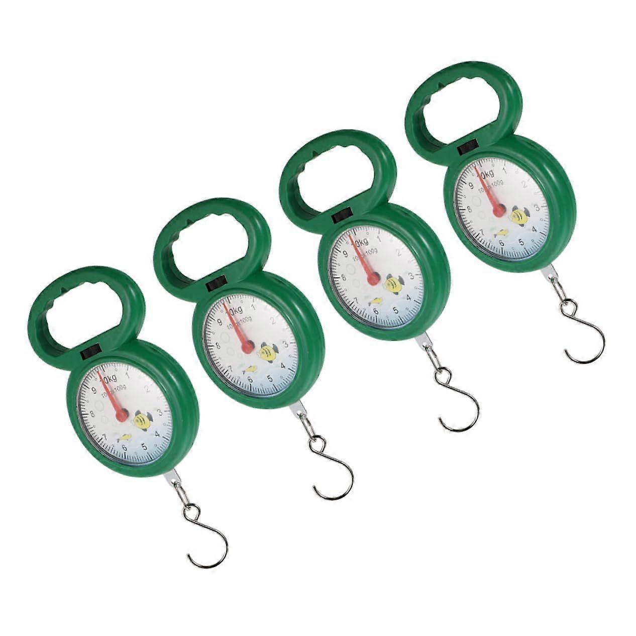 4pcs Supermarket Scale Handheld Spring Scale for Suitcase