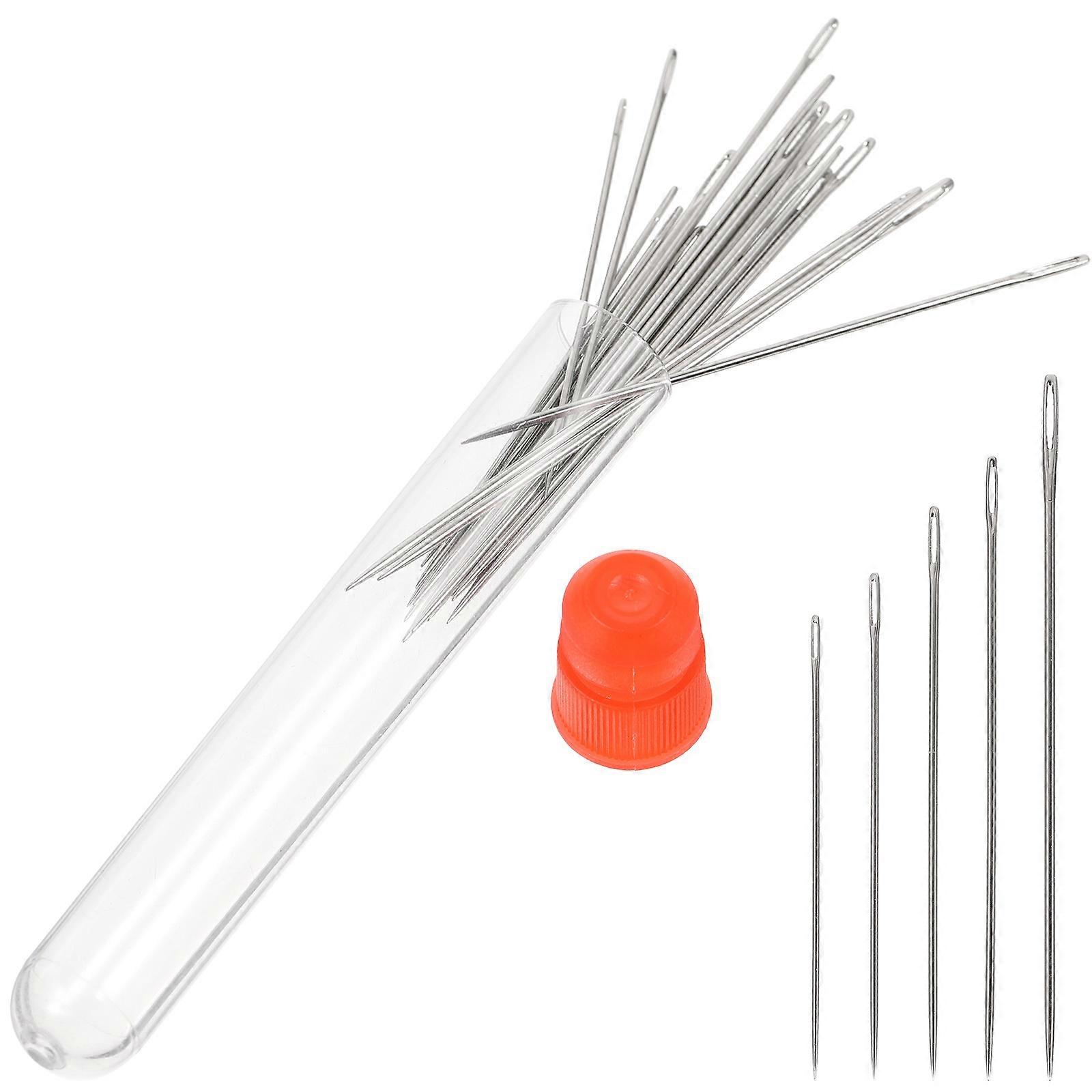 Large Eye Needles Household Darning Needles for Sewing 1Set Multi-Function Silver