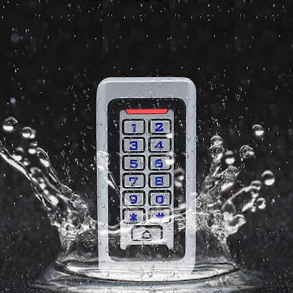Door Access Control Keypad Reader Backlit 125KHz 2000 Users Wiegand 26 Output Waterproof