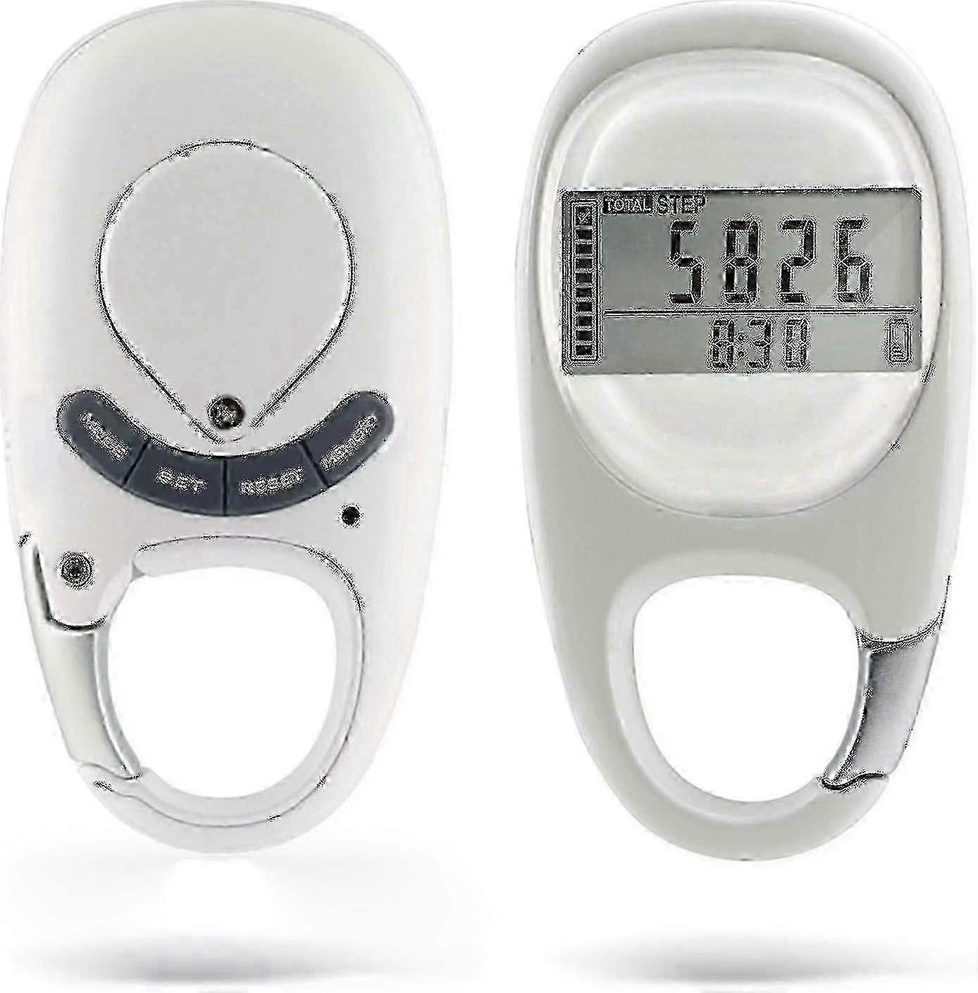 Pedometer with secure clip for accurate step counting
