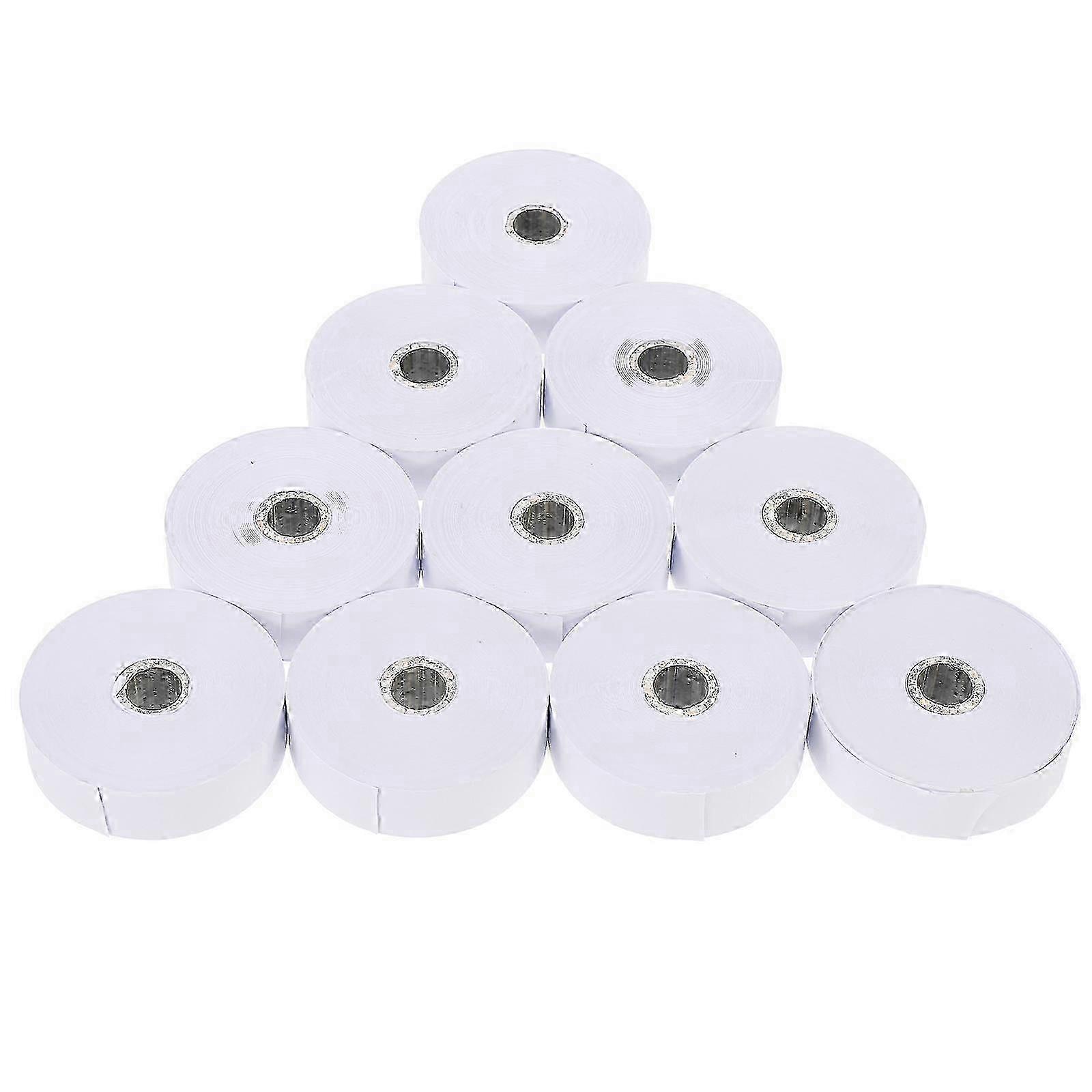 White Physics Dot Timer Paper Rolls