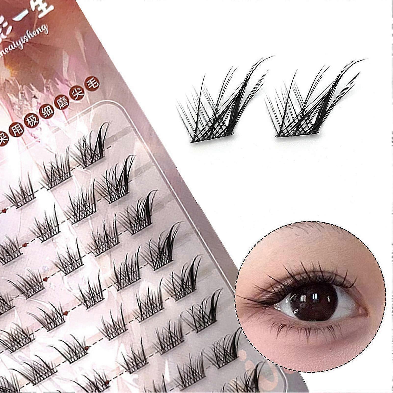 Black C Curl Lash Clusters 9-13mm