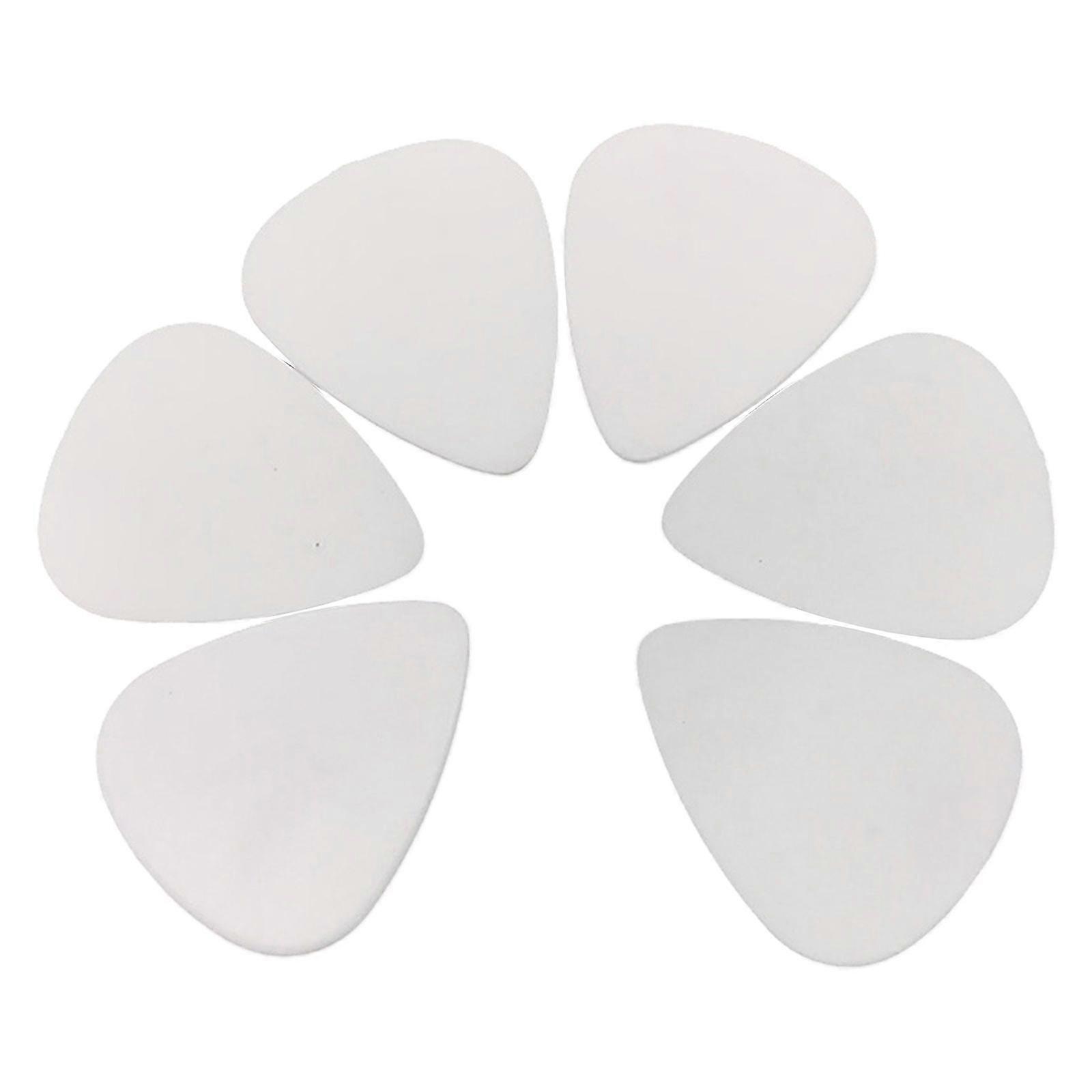 100 pcs New Medium 0.71mm Blank Guitar Picks Celluloid Solid White fL