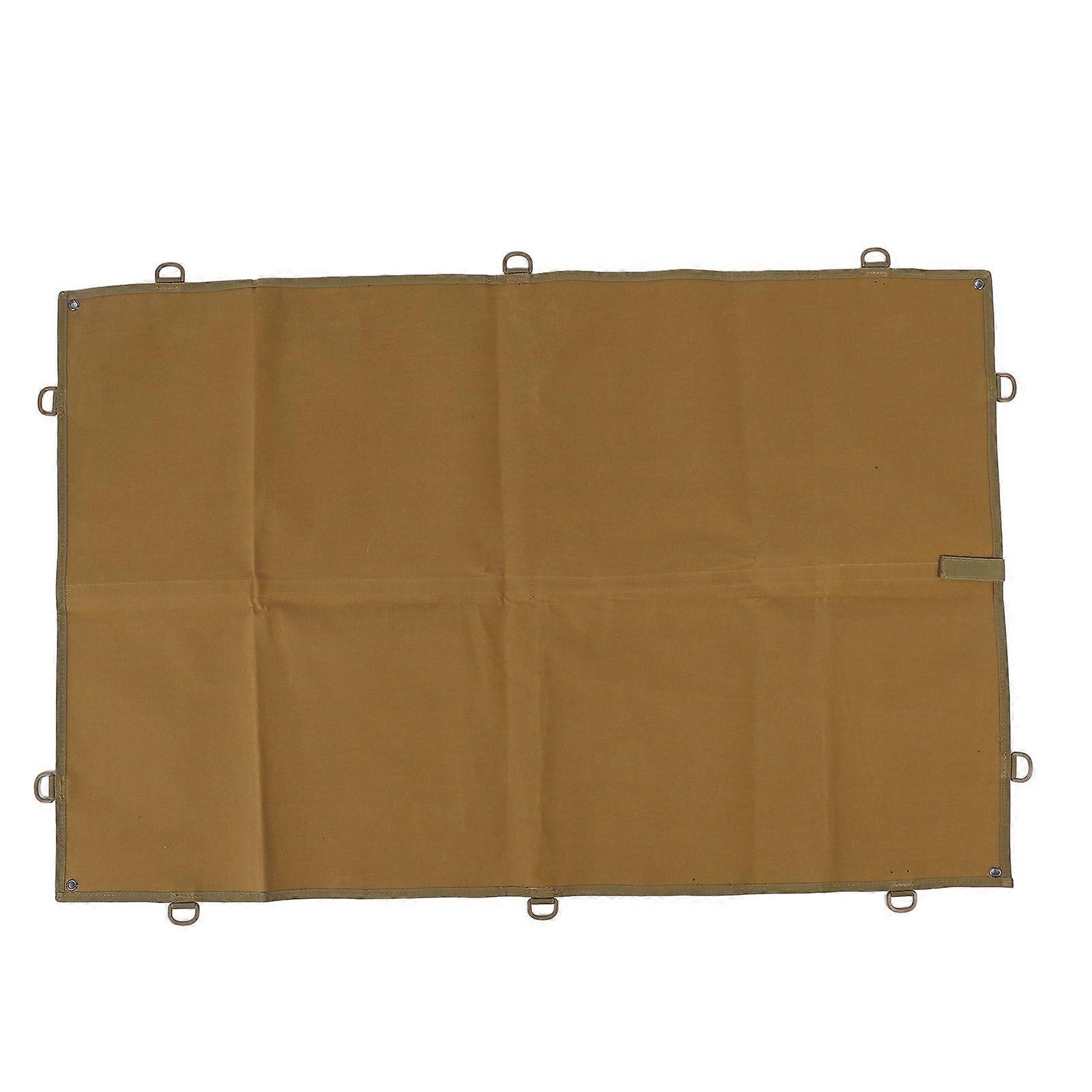 Patch Display Holder Board with Loop Surface Nylon Moral Patch Wall Organizer Storage Holder Panel for Showing Hook and Loop Emblems Patches Khaki M