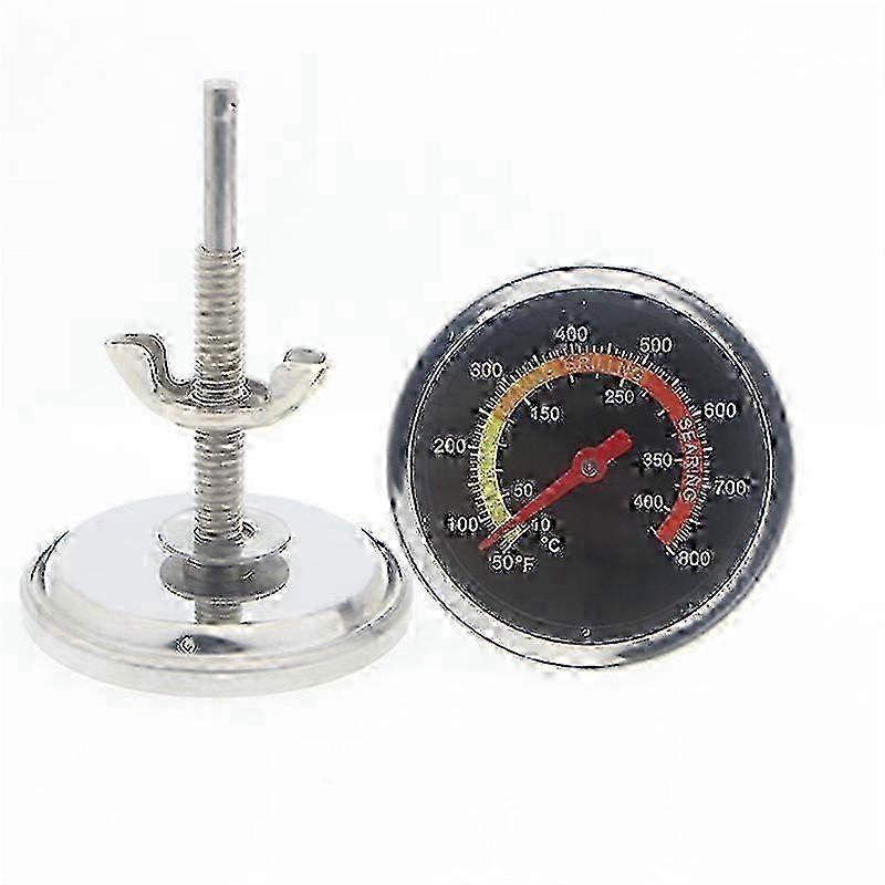 Clear-Scale Stainless Steel Grill Thermometer