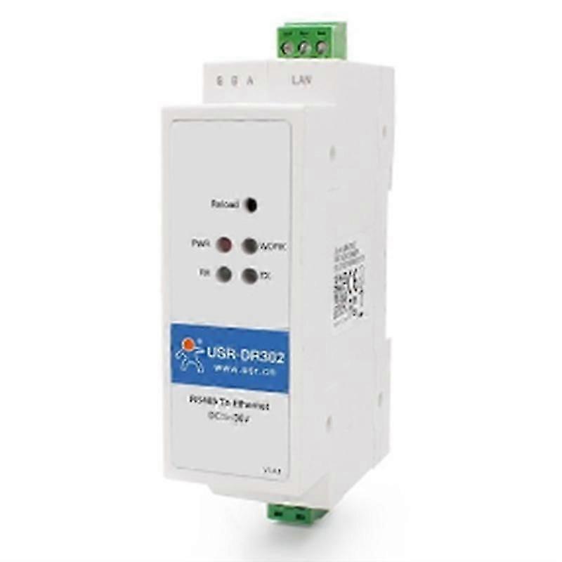 USR-DR302 Din Rail Serial RS485 to Ethernet TCP IP Server Module