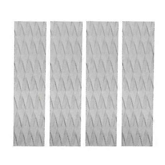 4Pcs Surfboard Traction Pad Surfing Skimboard Deck Traction Pad NonSlip Front Tail Pad compatible with Skimboards, Shortboards Light Grey