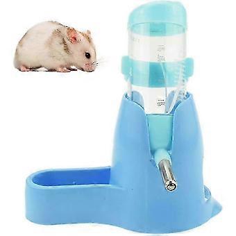3-in-1-Hänge-Trinkflasche, geeignet für Hamster, Mäuse, Ratten und Igel, 80 ml, Blau