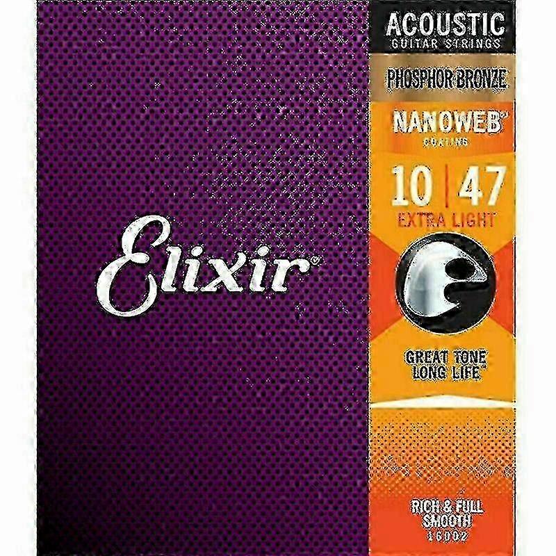 Long-Lasting Nanoweb Acoustic Strings