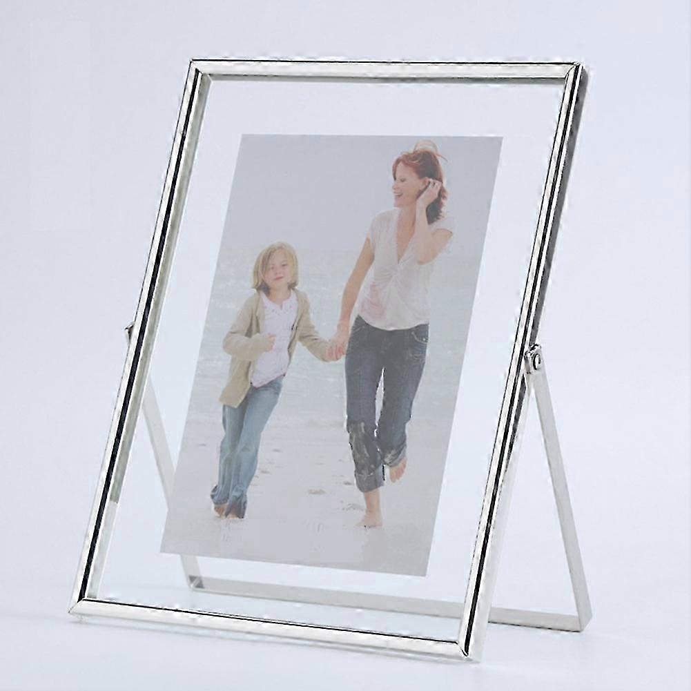 7 Inch Silver Floating Frame Duo