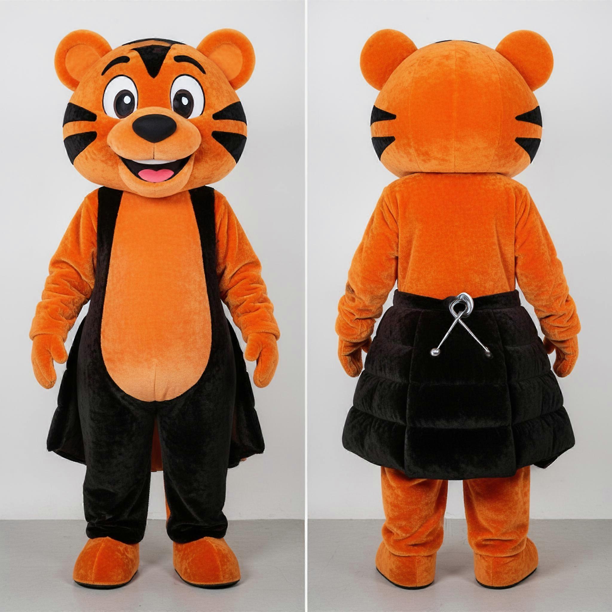 MASTICOT Deep Black Striped Skunk Mascot