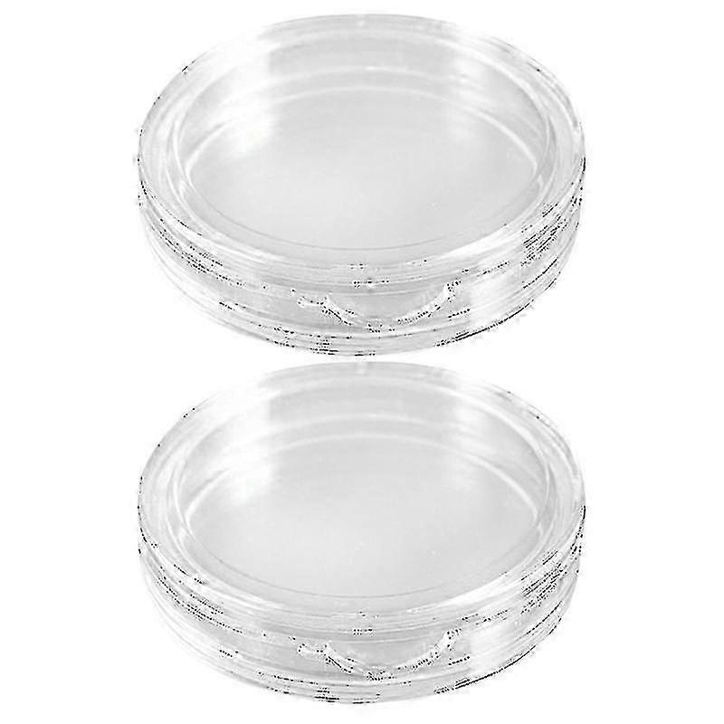 Clear Stackable 18mm Coin Capsules Round
