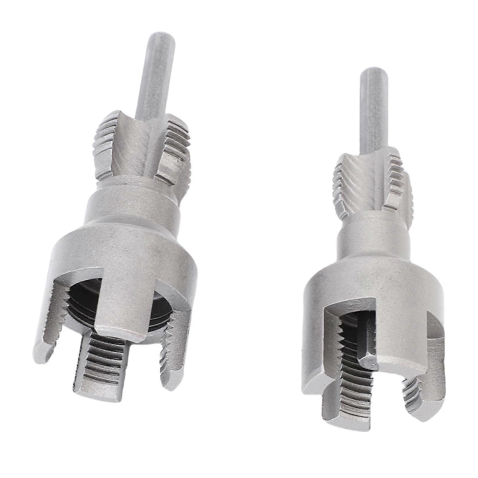 Internal External Pipe Threading Tool Integrated Double Function Thread Cutting 1/2in 3/4in Dies Threader Kit for Home Repair