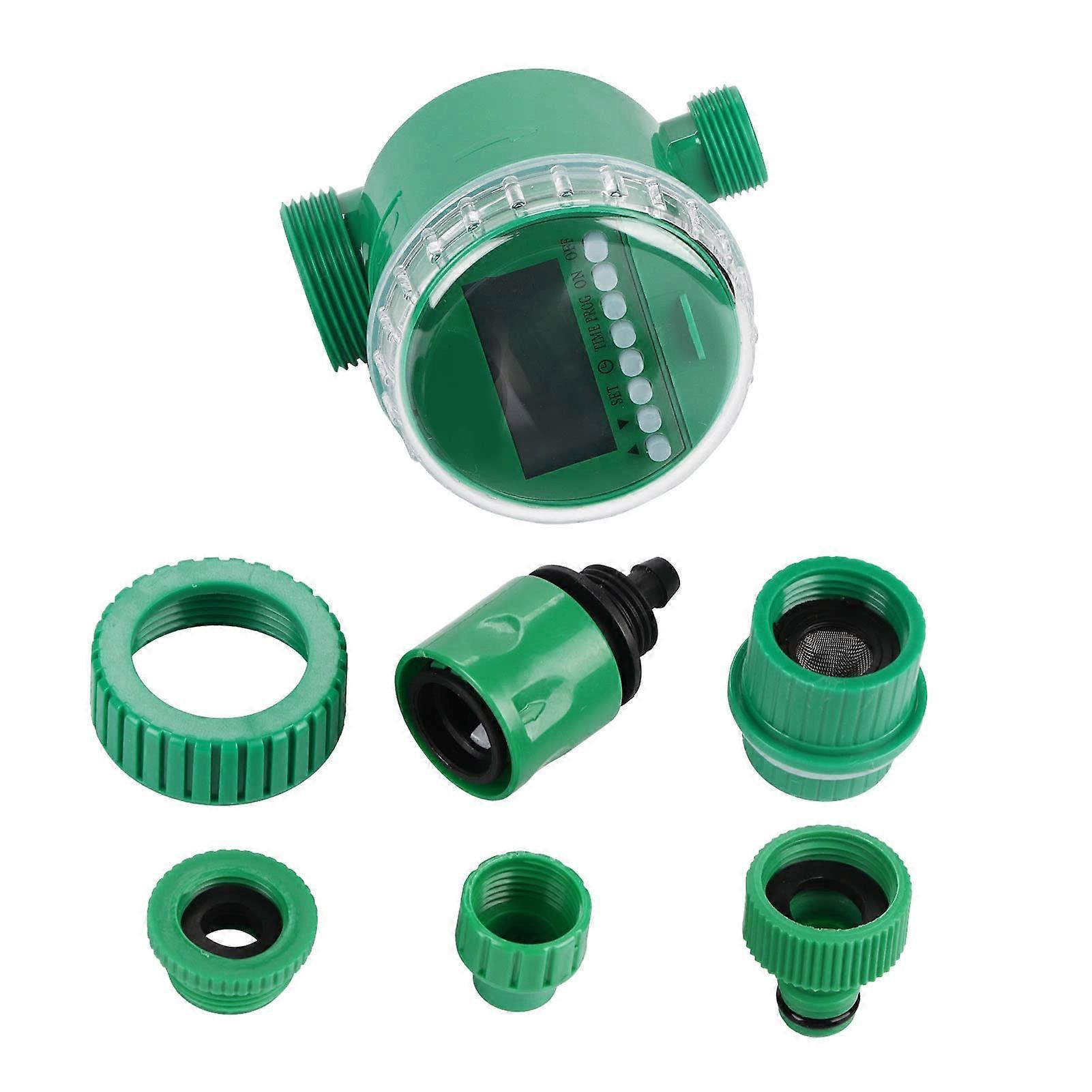 Automatic Water Timer with Digital LCD Display, Programmable Garden Irrigation Controller for Home Garden