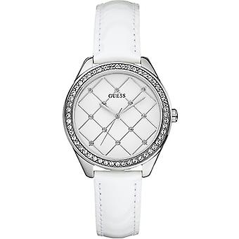 Watch guess sra cor.bl. Quartz Analog Woman Watch with Cowhide Bracelet W60005L1