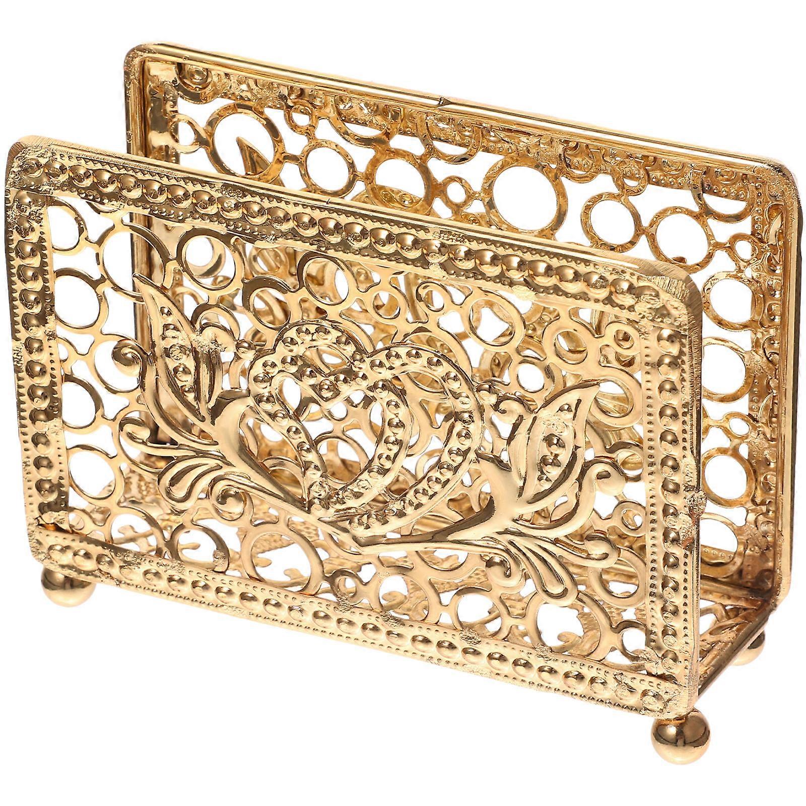 Retro Napkin Holder Elegant Rectangular Tissue Holder For Bathroom 1Pack