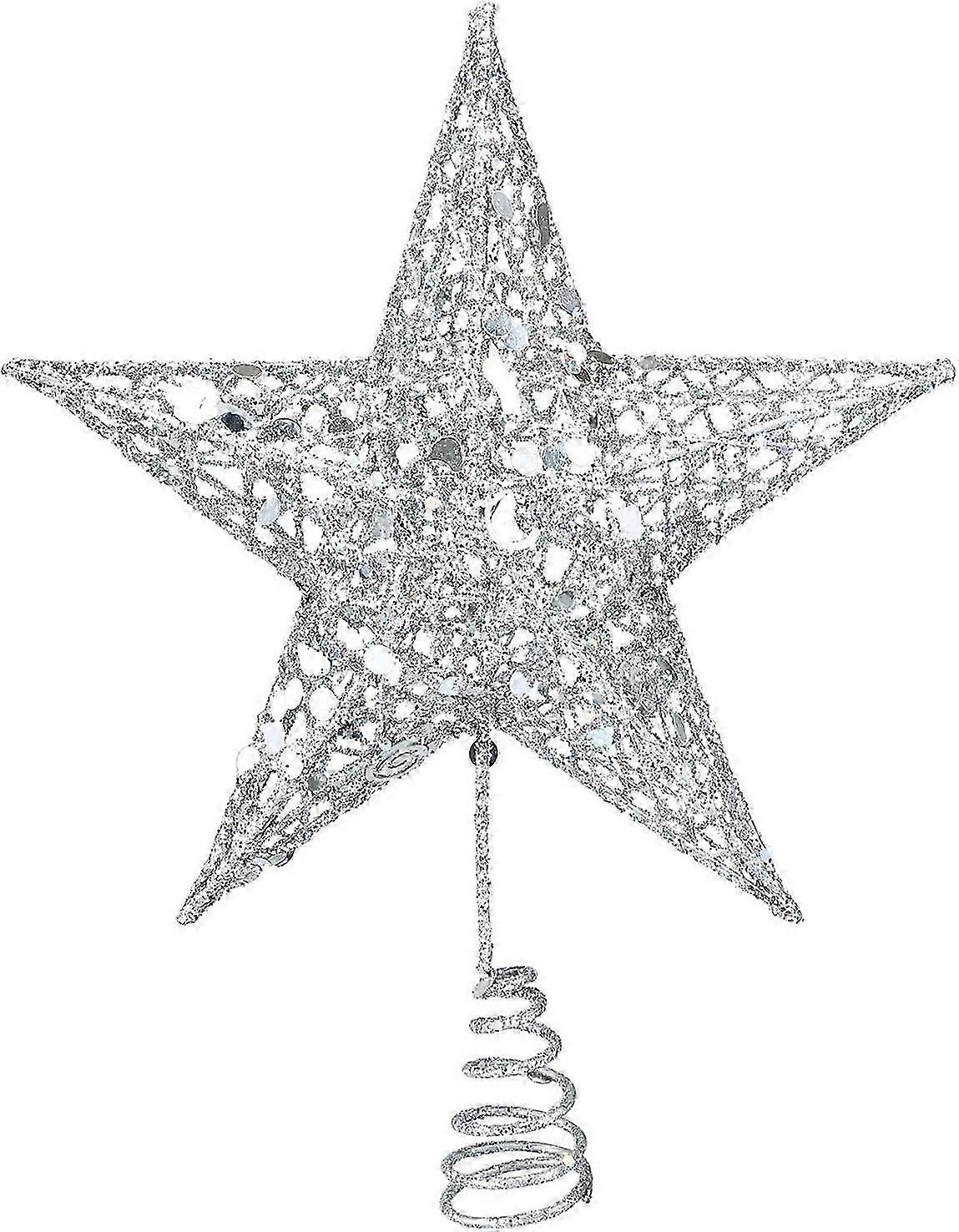 Metal Glitter Star Tree Topper