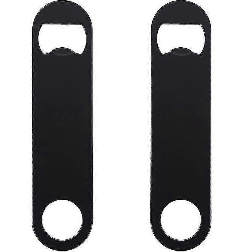 Flat Stainless Bottle Opener With Grip