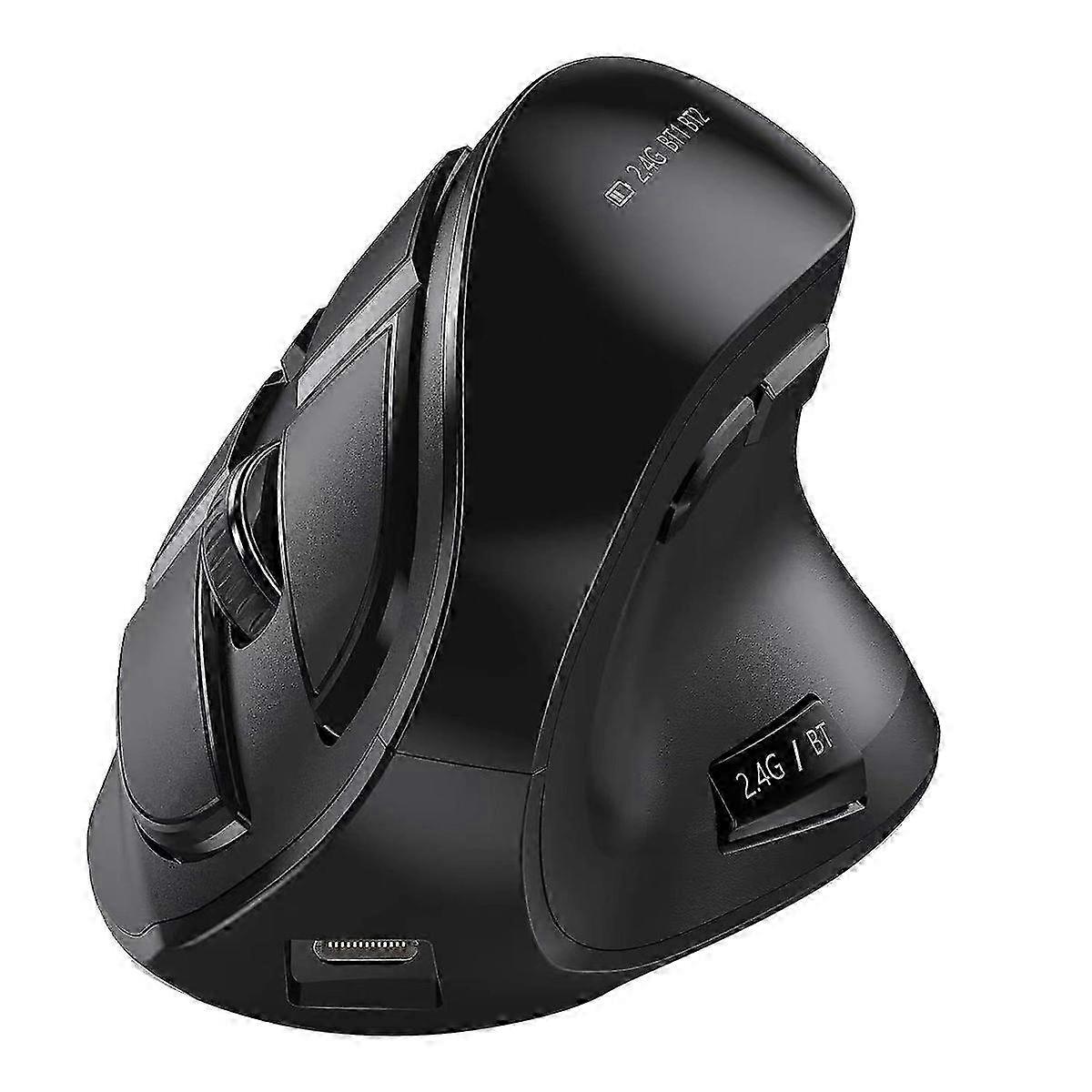 Bluetooth Vertical Wireless Mouse Rechargeable USB Wireless Mouse Ergonomics Mouse for PC Tablet Laptop Notebok-A