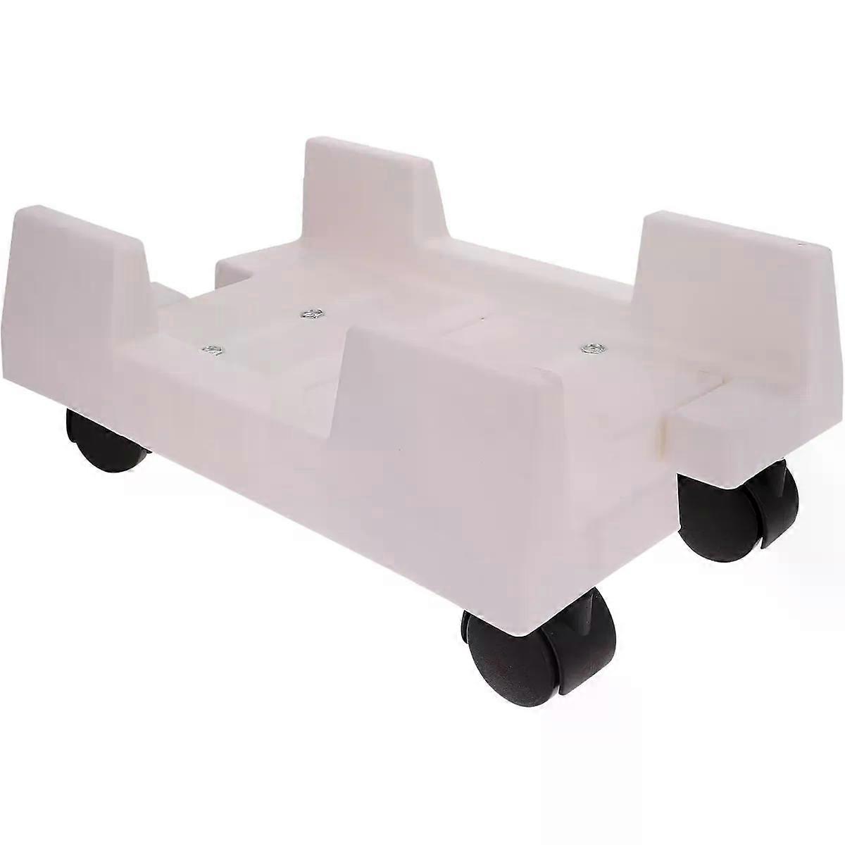 Plastic Mobile CPU Stand, Computer Tower Shelf with Wheels