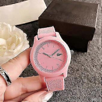 Casual Silicone Crocodile Jelly Quartz Watch Soft Pink, Lightweight for Productivity