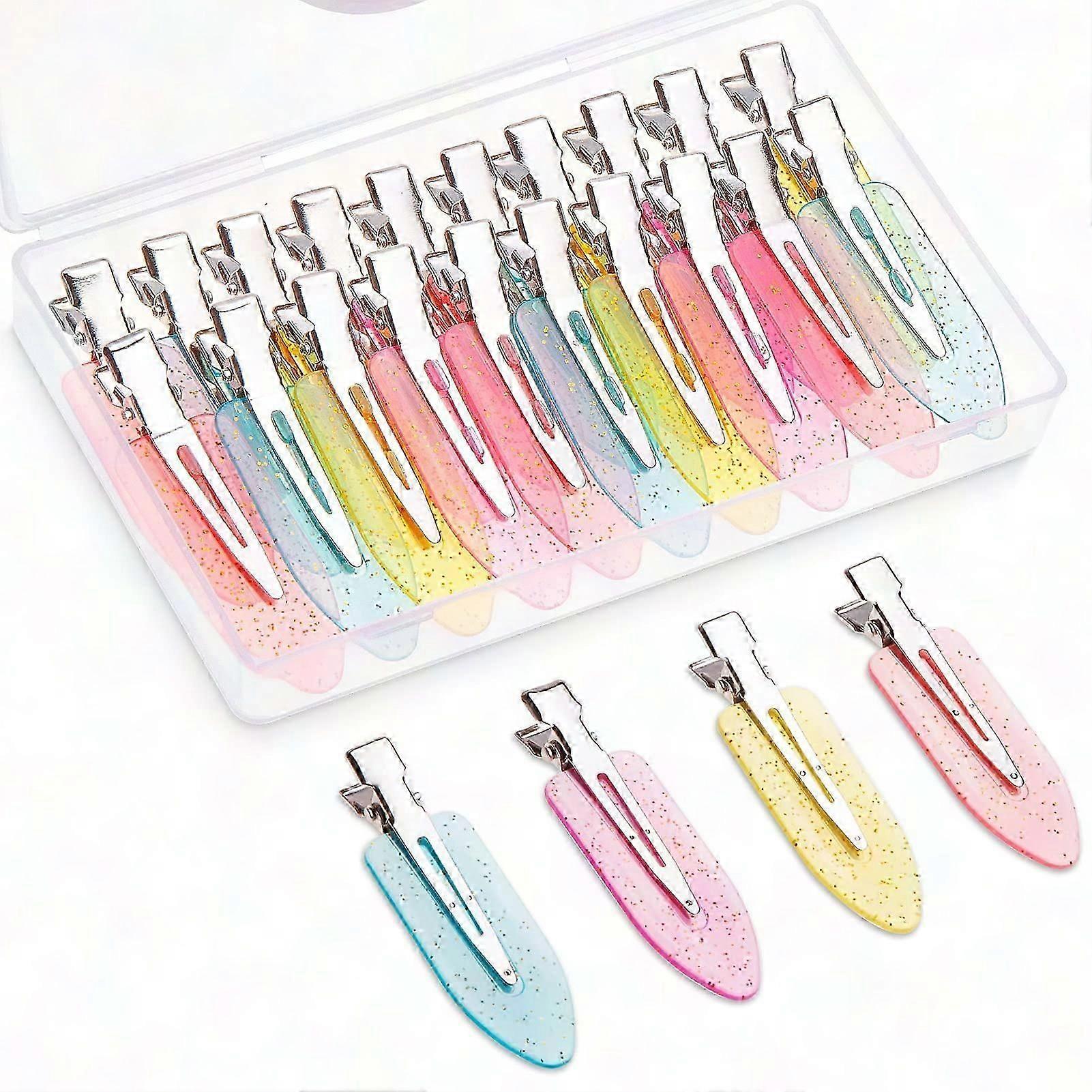 20pcs Glitter Translucent Clips