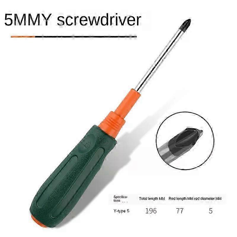 Multifunctional magnetic screwdriver set in U-shape, Y-shape, and Phillips head shapes, with triangular socket and special screwdriver bits