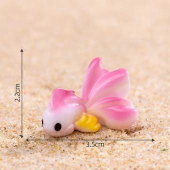 Mini Blowing Bubbles Color Fish Ornament Aquarium Micro Landscape Model Car Interior Home Desktop Decoration